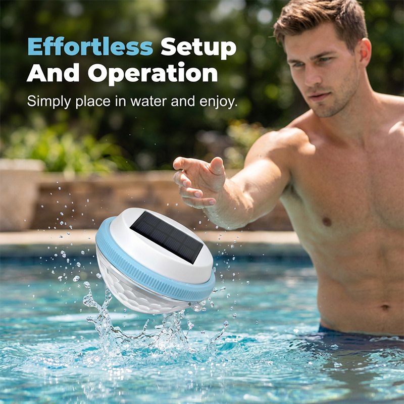 LED-Solar-Schwimmleuchte für den Pool