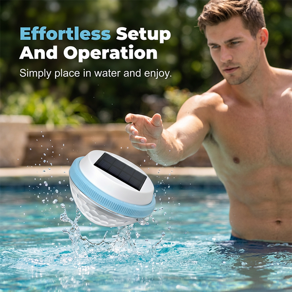 LED-Solar-Schwimmleuchte für den Pool