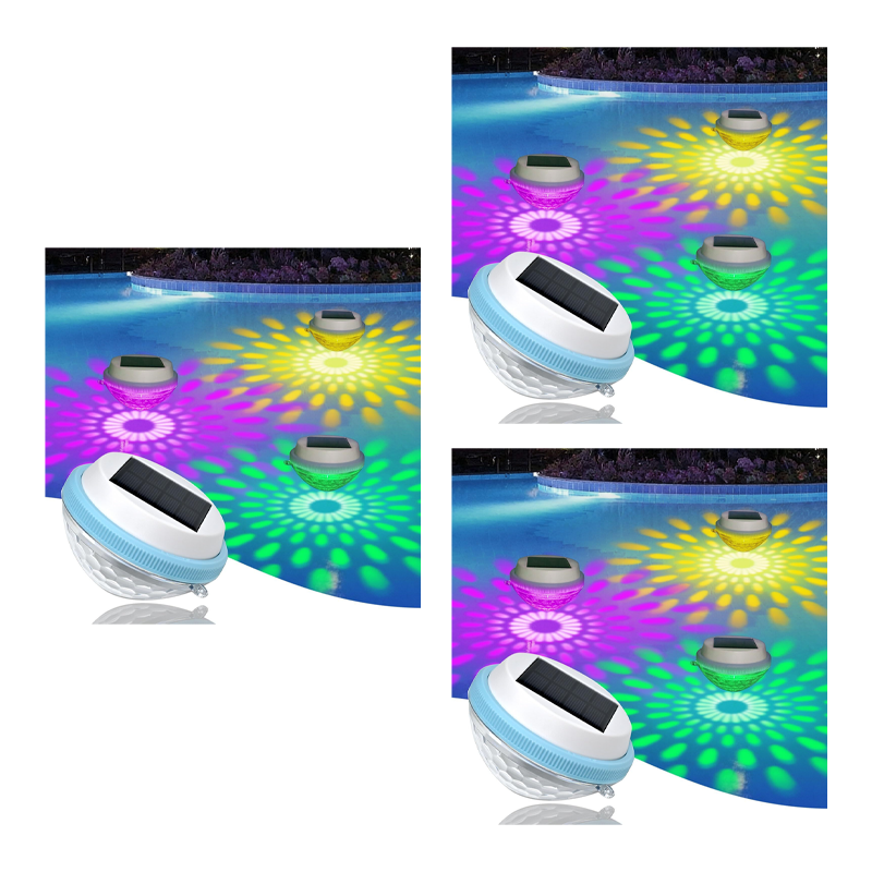 LED-Solar-Schwimmleuchte für den Pool