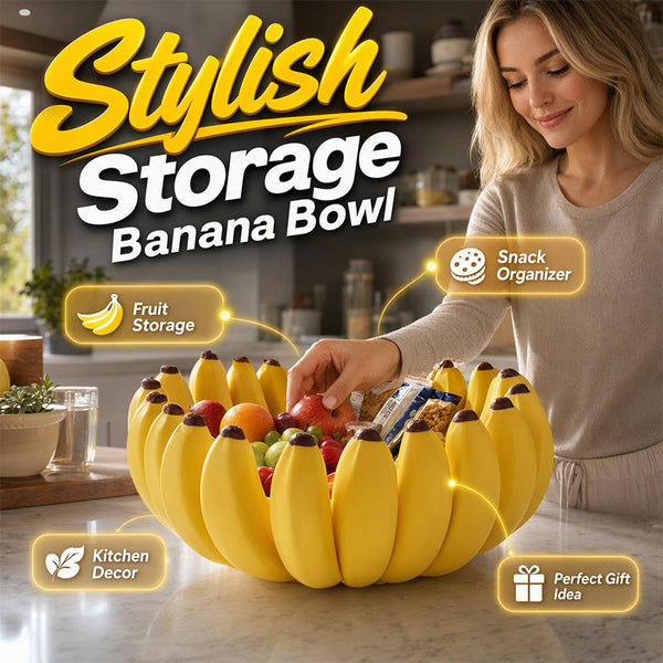 NanaLuxe™ Bananen-Obstschale | Künstlerisches Design für stilvolle Aufbewahrung