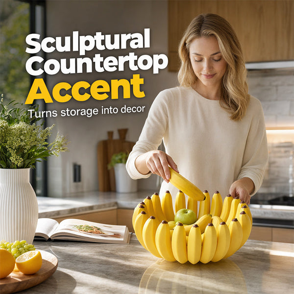 NanaLuxe™ Bananen-Obstschale | Künstlerisches Design für stilvolle Aufbewahrung