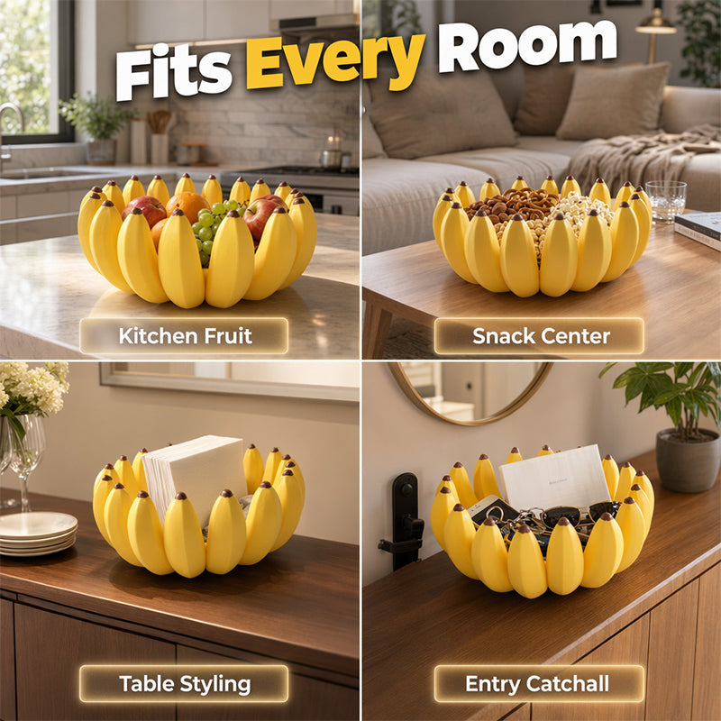 NanaLuxe™ Bananen-Obstschale | Künstlerisches Design für stilvolle Aufbewahrung