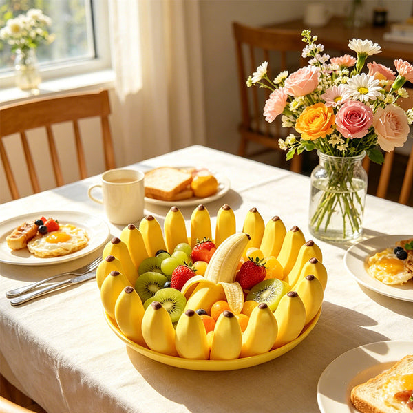 NanaLuxe™ Bananen-Obstschale | Künstlerisches Design für stilvolle Aufbewahrung
