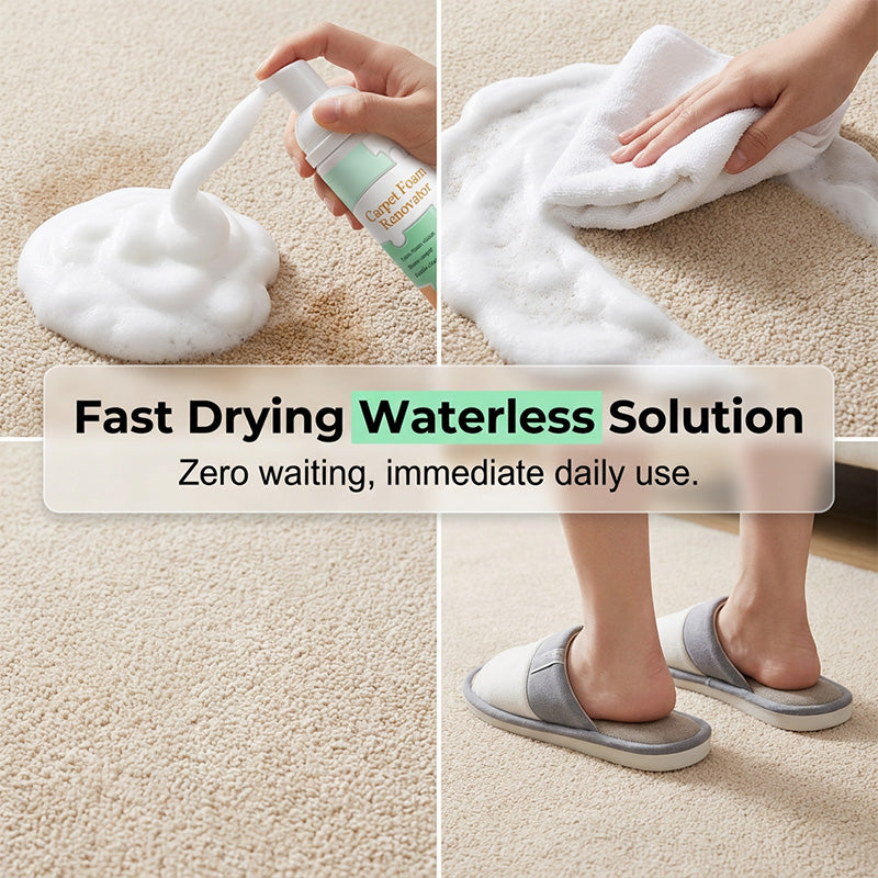 Cleanora™ Teppich-Schaumreiniger – Schnelle Fleckenentfernung ohne Wasser