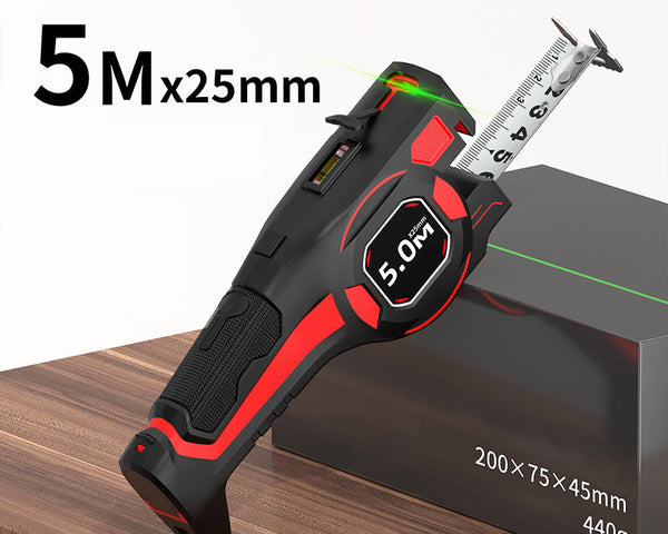 LaserMate™ 2-in-1 Maßband | Präzises Messen & Ausrichten mit integriertem Laser
