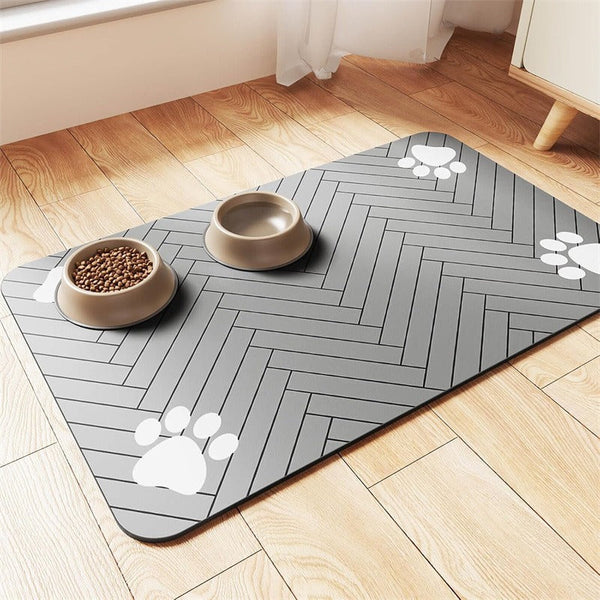 PetDry™ Futtermatte für Hunde & Katzen | Sauberer Futterplatz & pflegeleichte Unterlage
