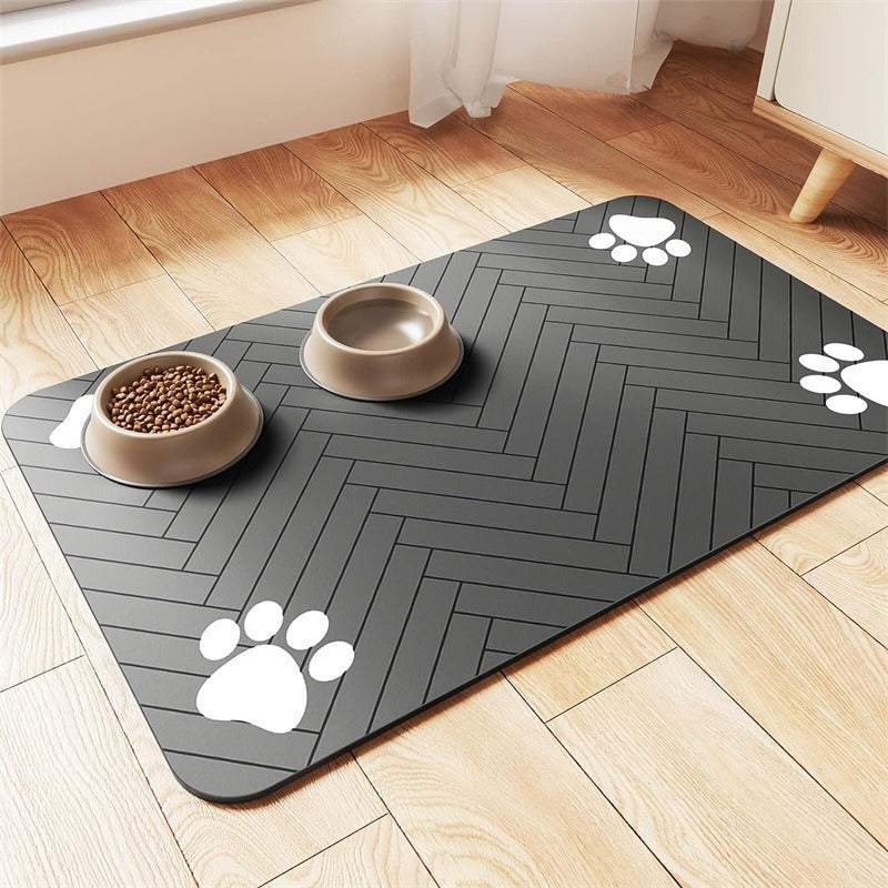 PetDry™ Futtermatte für Hunde & Katzen | Sauberer Futterplatz & pflegeleichte Unterlage