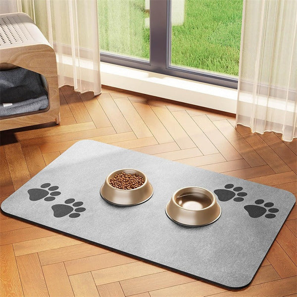 PetDry™ Futtermatte für Hunde & Katzen | Sauberer Futterplatz & pflegeleichte Unterlage