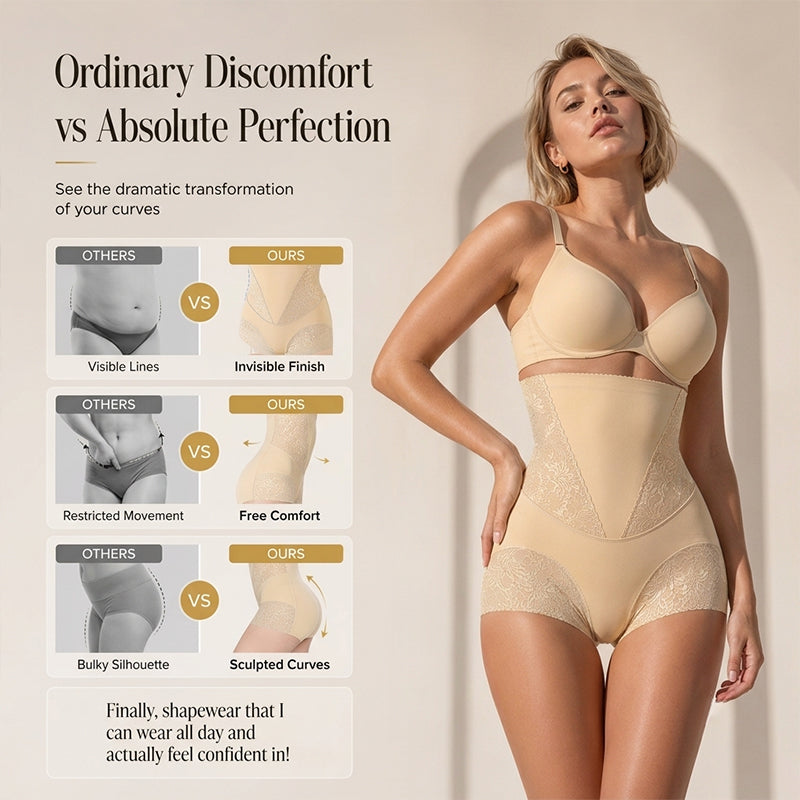 SculptFit™ High-Waist Shapewear-Slip – Für Eine Glatte, Schöne Silhouette