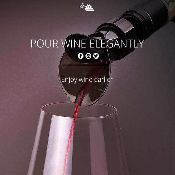 VinoLuxe™ 2-in-1 Weinverschluss mit Ausgießer – Frische bewahren & sauber servieren