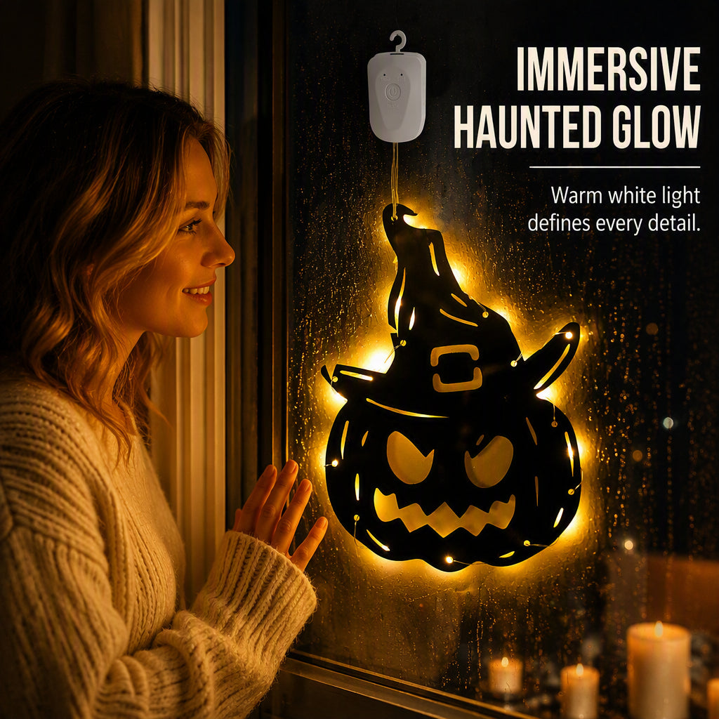 HauntGlow™ Halloween-Hängelichter | Gruselige Silhouetten für eine stimmungsvolle Halloween-Deko