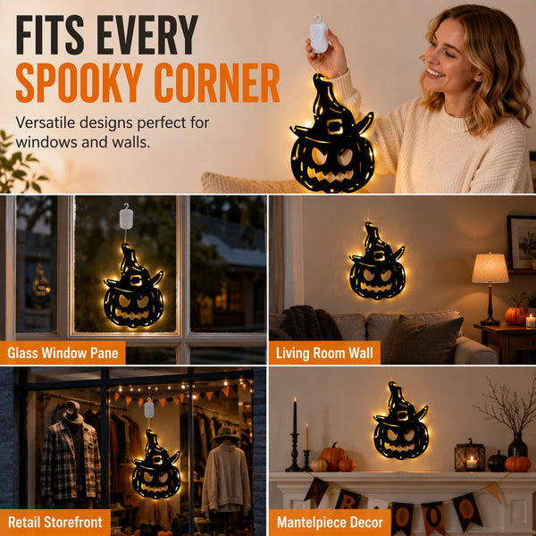 HauntGlow™ Halloween-Hängelichter | Gruselige Silhouetten für eine stimmungsvolle Halloween-Deko