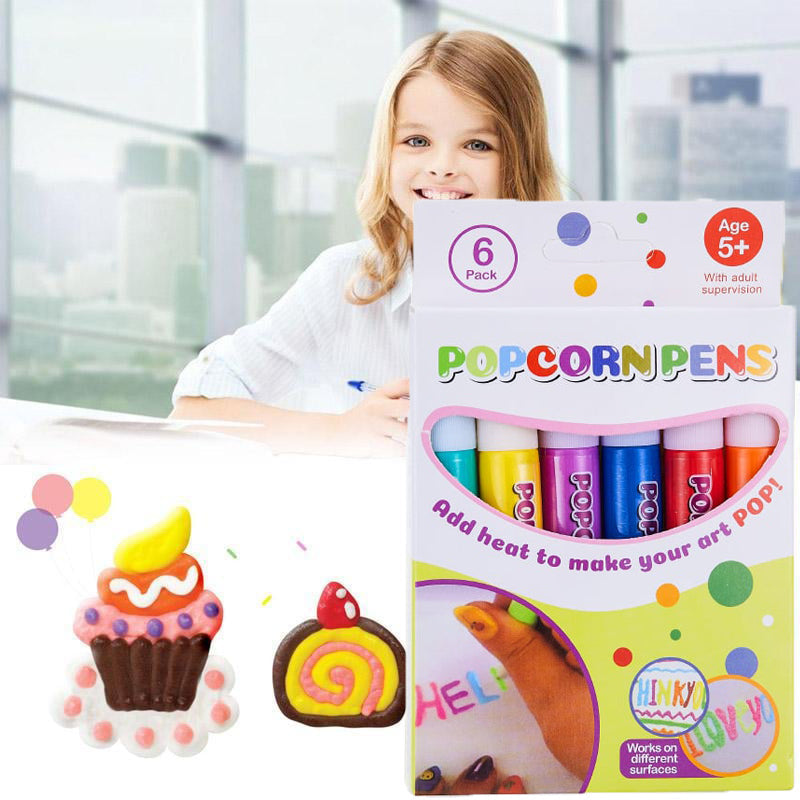 PuffyPop™ 3D Malstifte – Kreativer Bastelspaß mit aufplusterndem Farbeffekt