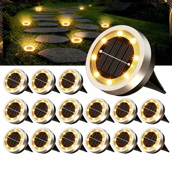 TerraGlow™ Solar-Gartenleuchten im 4er-Set | Stimmungsvolle Gartenwege ohne Kabel