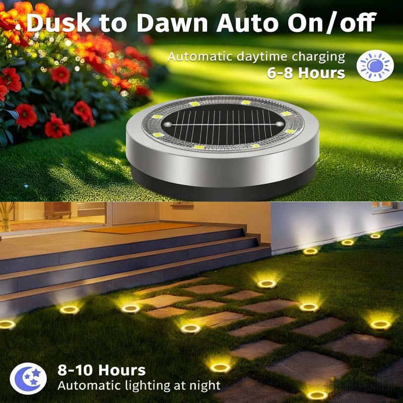 TerraGlow™ Solar-Gartenleuchten im 4er-Set | Stimmungsvolle Gartenwege ohne Kabel