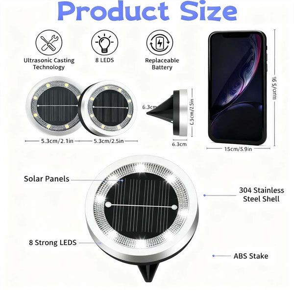 TerraGlow™ Solar-Gartenleuchten im 4er-Set | Stimmungsvolle Gartenwege ohne Kabel