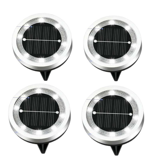 TerraGlow™ Solar-Gartenleuchten im 4er-Set | Stimmungsvolle Gartenwege ohne Kabel