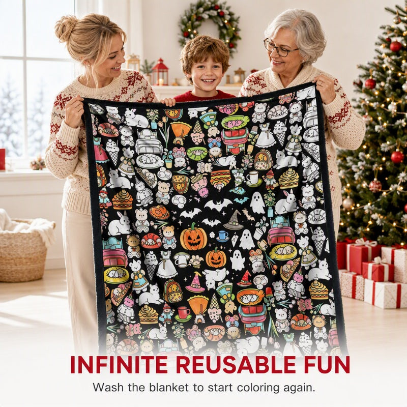 ColorNest™ DIY-Maldecke für die ganze Familie | Kreativer Malspaß & kuschelige Wärme