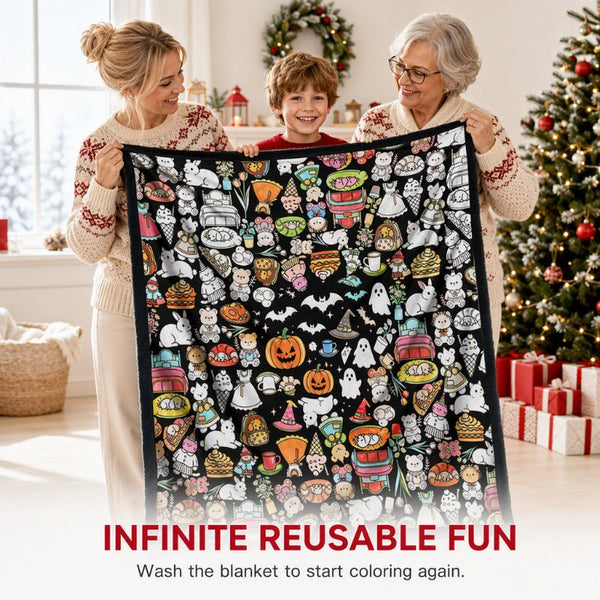 ColorNest™ DIY-Maldecke für die ganze Familie | Kreativer Malspaß & kuschelige Wärme