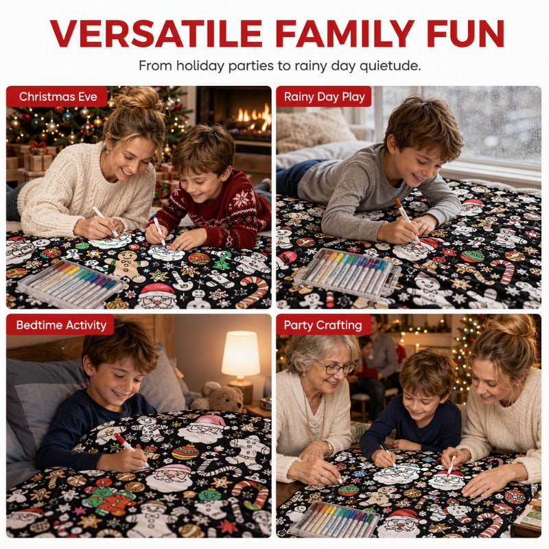 ColorNest™ DIY-Maldecke für die ganze Familie | Kreativer Malspaß & kuschelige Wärme