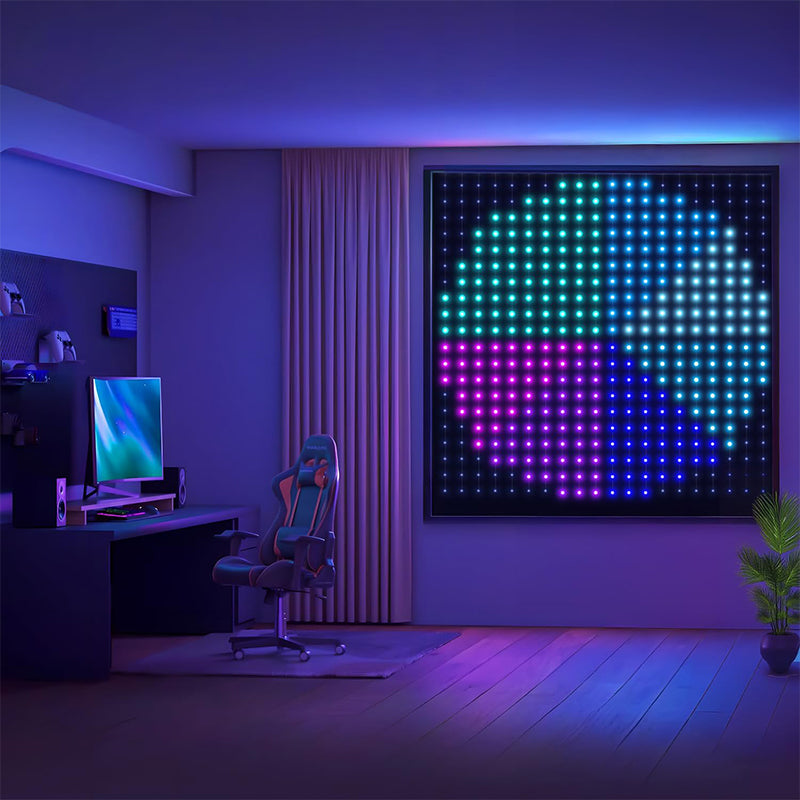 LumiVexa™ LED-Vorhang-Lichterkette | Individuelle Lichtshows per App