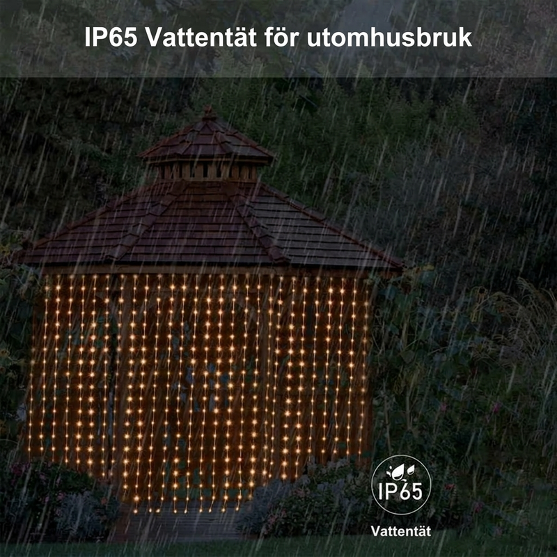 LumiVexa™ LED-Vorhang-Lichterkette | Individuelle Lichtshows per App