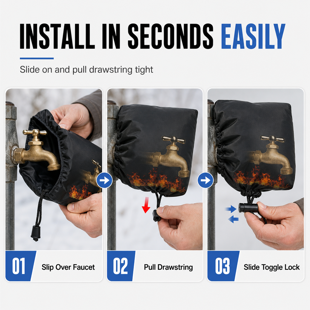 1+1 GRATIS | TapGuard™ Wasserhahn-Winterschutz | Schutz vor Frostschäden