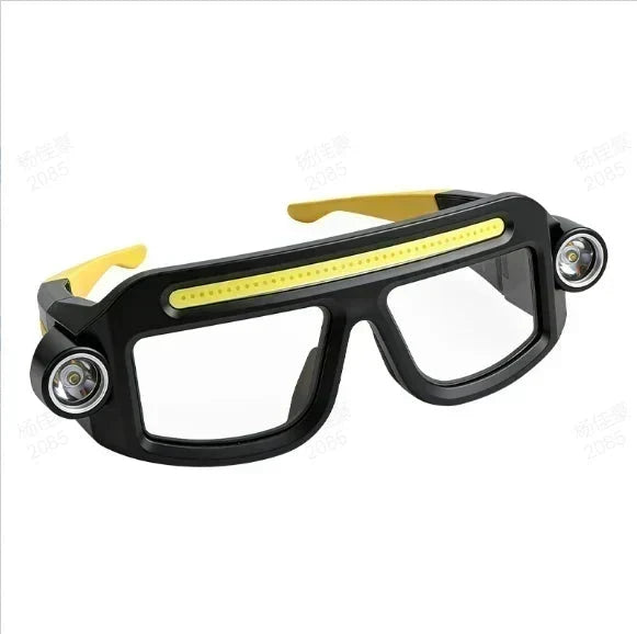 NightTrek™ LED-Stirnlampe mit Schutzbrille | Freihändiges Licht für Arbeit & Outdoor