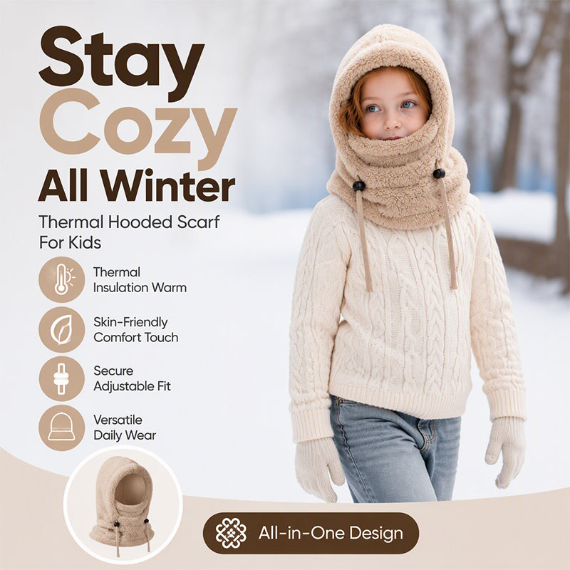 CozyNook™ | Kuschelige Winter-Kapuze für Kinder – Wärme und Schutz bei kaltem Wetter