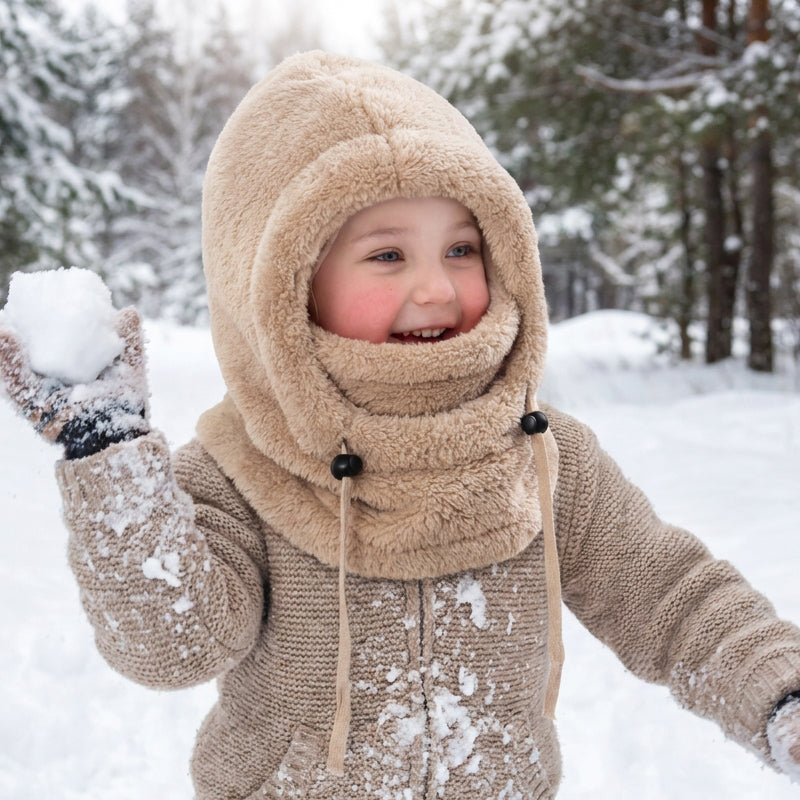 CozyNook™ | Kuschelige Winter-Kapuze für Kinder – Wärme und Schutz bei kaltem Wetter