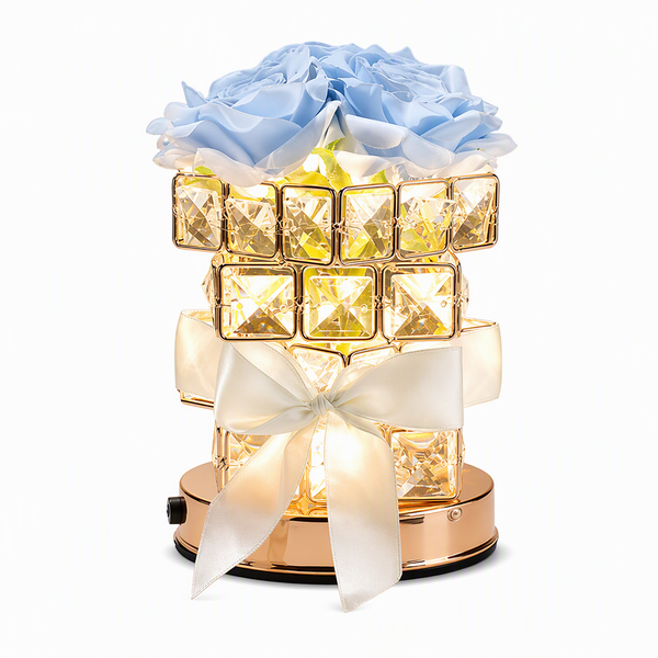 FloraLuxe™ Rosen-Würfellampe | Romantisches Licht & zeitlose Eleganz