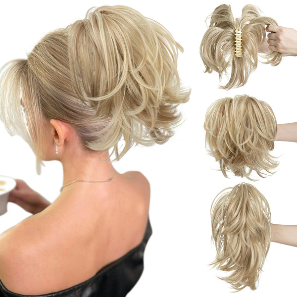 Grande™ Synthetische Haarverlängerungen Pferdeschwanz Krallenclip