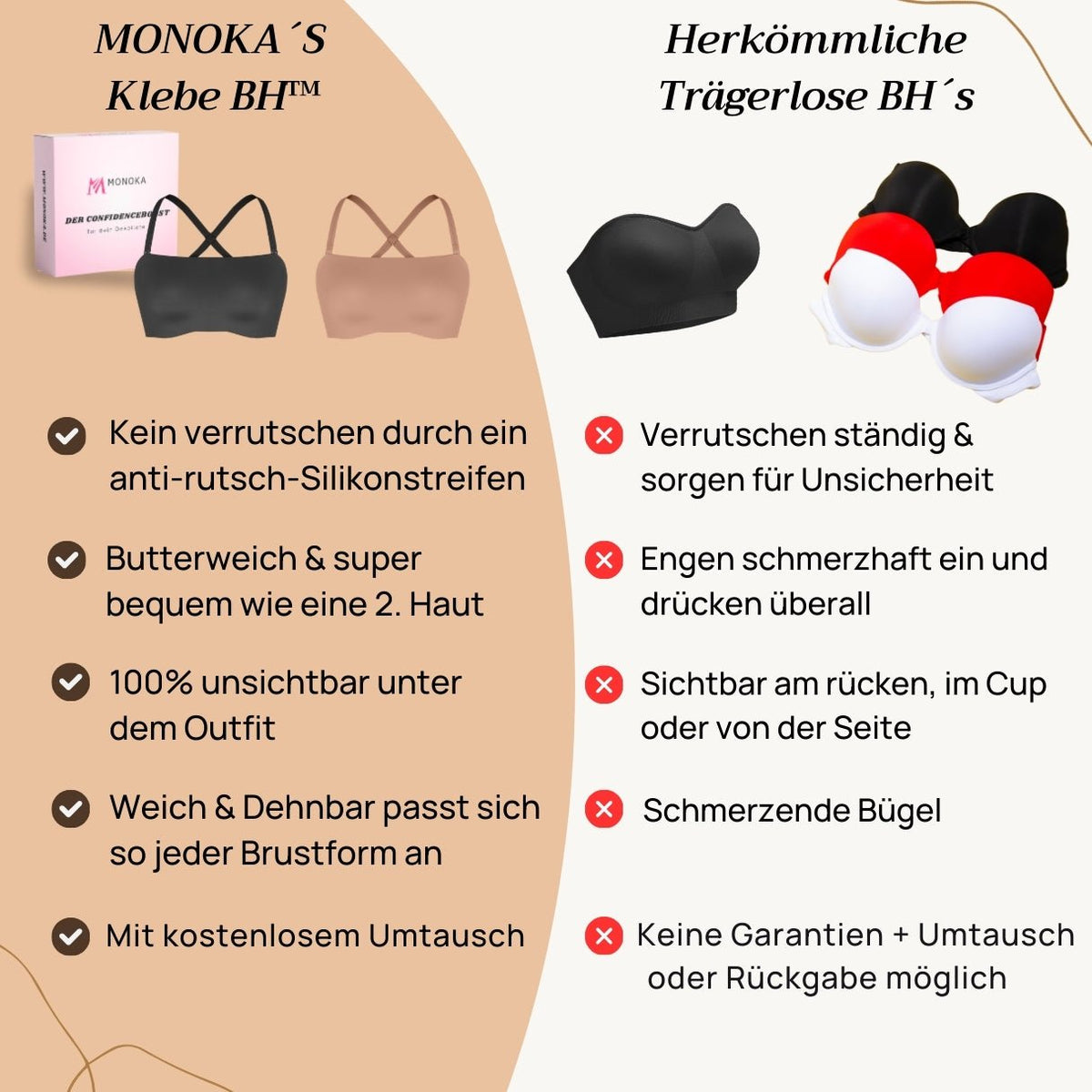 Trägerloser Anti-Rutsch BH™