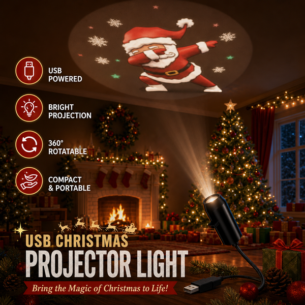 MerryGlow™ HD Weihnachtsprojektor – Festliche Weihnachtsstimmung in Sekunden