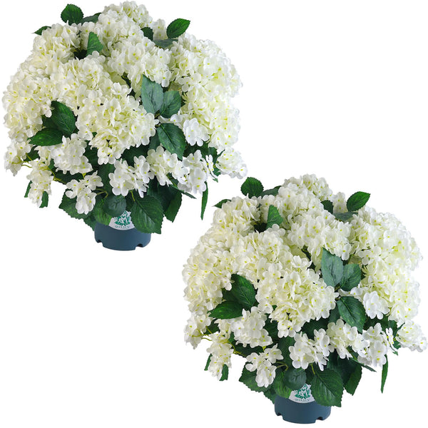 Hydrabelle™ Künstliche Hortensien | Üppige Blüten & wetterfeste Gartendeko