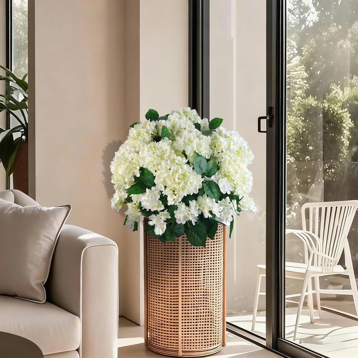 Hydrabelle™ Künstliche Hortensien | Üppige Blüten & wetterfeste Gartendeko
